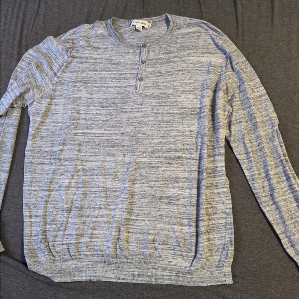 Calvin Klein Men's Henley Crewneck Shirt
